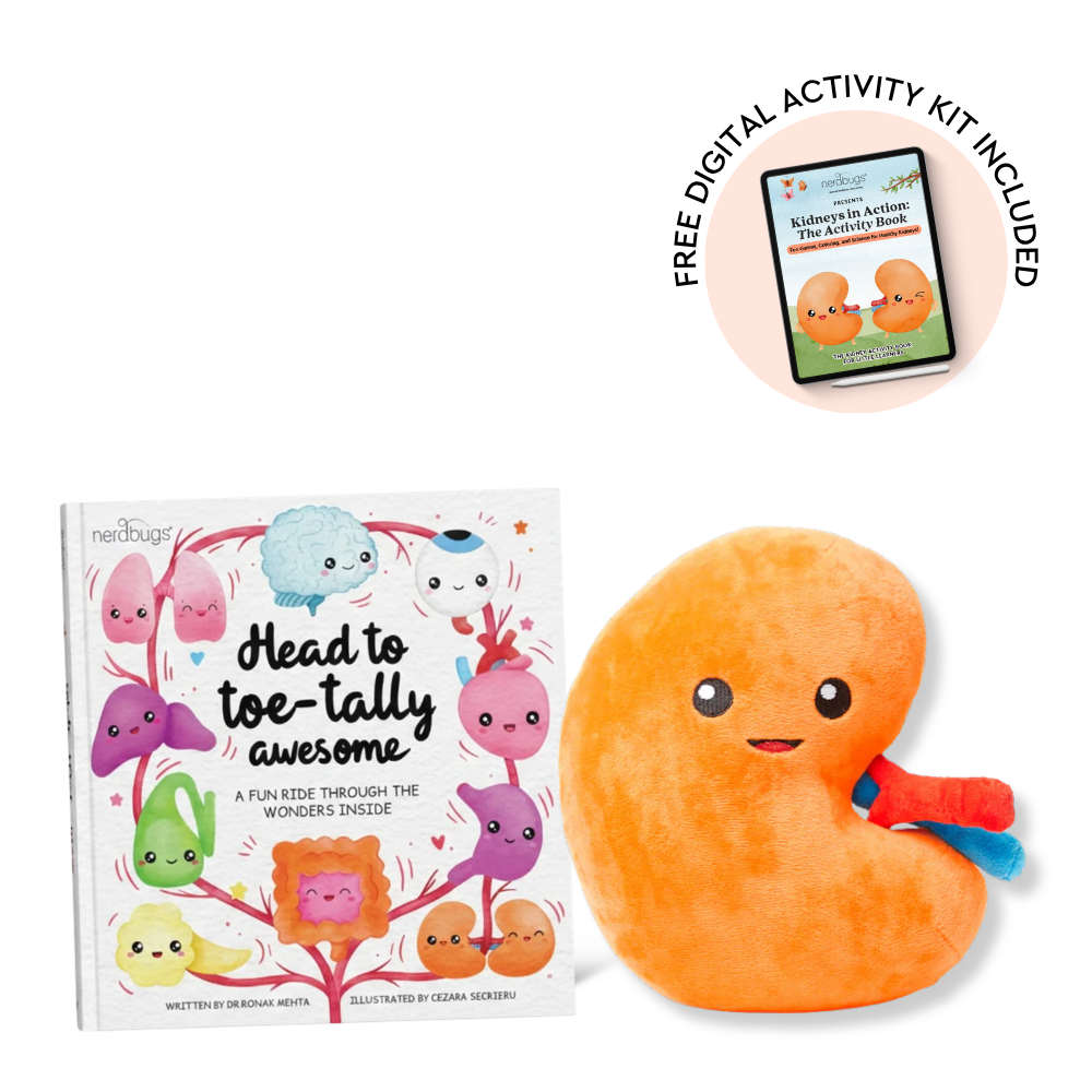 The Kidney Action Book Bundle - Plushie, Book & Digital Activity Book
