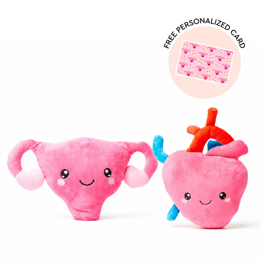 Uterus + Heart Bundle - Plushie Bundle
