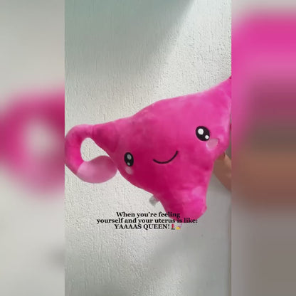 Uterus Plush Organ - Nerdbugs Uterus Plushie Organ - Who put the cuter us in uterus?